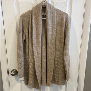 Lucky Brand Beige Open Front Sweater Size Large